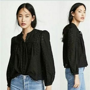 Madewell | Black | Double Tie | Eyelit Long Sleeve